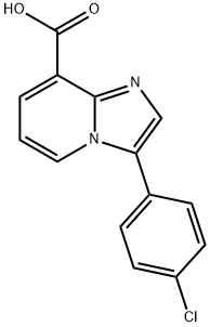 3-(4-CHLORO-PHENYL)-IMIDAZO[1,2-A]PYRIDINE-8-CARBOXYLIC ACID Struktur