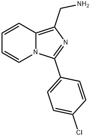 C-[3-(4-CHLORO-PHENYL)-IMIDAZO[1,5-A]PYRIDIN-1-YL]-METHYLAMINE Struktur