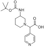 (3-BOC-AMINO-PIPERIDIN-1-YL)-PYRIDIN-4-YL-ACETIC ACID Struktur