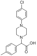 [4-(4-CHLORO-PHENYL)-PIPERAZIN-1-YL]-P-TOLYL-ACETIC ACID Struktur