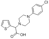 [4-(4-CHLORO-PHENYL)-PIPERAZIN-1-YL]-THIOPHEN-2-YL-ACETIC ACID Struktur