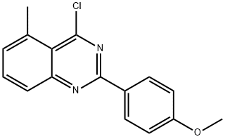 4-CHLORO-2-(4-METHOXY-PHENYL)-5-METHYL-QUINAZOLINE Struktur