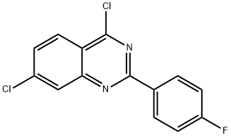 4,7-DICHLORO-2-(4-FLUORO-PHENYL)-QUINAZOLINE Struktur