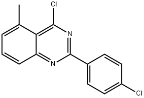 4-CHLORO-2-(4-CHLORO-PHENYL)-5-METHYL-QUINAZOLINE Struktur