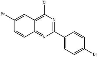 6-BROMO-2-(4-BROMO-PHENYL)-4-CHLORO-QUINAZOLINE Struktur