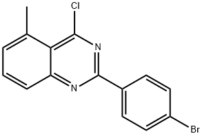 2-(4-BROMO-PHENYL)-4-CHLORO-5-METHYL-QUINAZOLINE Struktur