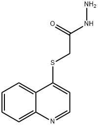 (QUINOLIN-4-YLSULFANYL)-ACETIC ACID HYDRAZIDE Struktur