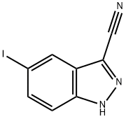 3-CYANO-5-IODO (1H)INDAZOLE Struktur