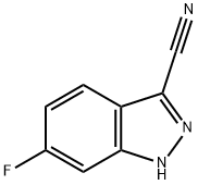 6-FLUORO-1H-INDAZOLE-3-CARBONITRILE Struktur