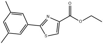 2-(3,5-DIMETHYL-PHENYL)-THIAZOLE-4-CARBOXYLIC ACID ETHYL ESTER Struktur