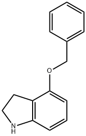 4-BENZYLOXY-2,3-DIHYDRO-1H-INDOLE Struktur