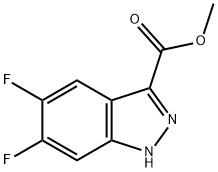 METHYL 5,6-DIFLUORO-1H-INDAZOLE-3-CARBOXYLATE Struktur