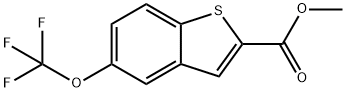 5-TRIFLUOROMETHOXY-BENZO[B]THIOPHENE-2-CARBOXYLIC ACID METHYL ESTER Struktur