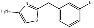 2-(3-BROMO-BENZYL)-THIAZOL-4-YLAMINE Struktur