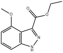 ETHYL 4-METHOXY-1H-INDAZOLE-3-CARBOXYLATE Struktur