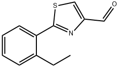 2-(2-ETHYL-PHENYL)-THIAZOLE-4-CARBALDEHYDE Struktur