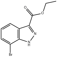 ETHYL 7-BROMO-1H-INDAZOLE-3-CARBOXYLATE Struktur