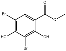 3,5-DIBROMO-2,4-DIHYDROXYBENZOIC ACID METHYL ESTER Struktur