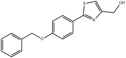 [2-(4-BENZYLOXY-PHENYL)-THIAZOL-4-YL]-METHANOL Struktur