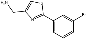 C-[2-(3-BROMO-PHENYL)-THIAZOL-4-YL]-METHYLAMINE Struktur