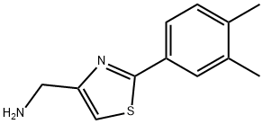 C-[2-(3,4-DIMETHYL-PHENYL)-THIAZOL-4-YL]-METHYLAMINE Struktur