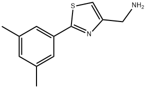 C-[2-(3,5-DIMETHYL-PHENYL)-THIAZOL-4-YL]-METHYLAMINE Struktur