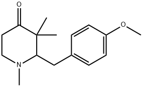 2-(4-Methoxybenzyl)-1,3,3-triMethylpiperidin-4-one Struktur