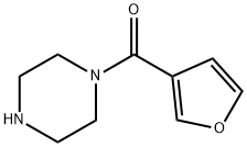 1-(furan-3-ylcarbonyl)piperazine Struktur