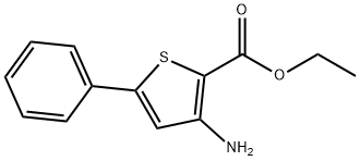 3-AMINO-5-PHENYL-THIOPHENE-2-CARBOXYLIC ACID ETHYL ESTER Struktur