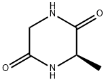 2,5-Piperazinedione,3-methyl-,(3R)-(9CI) Struktur