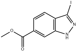 1H-INDAZOLE-6-CARBOXYLIC ACID,3-IODO-,METHYL ESTER price.