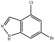 6-Bromo-4-chloro-1H-indazole Struktur