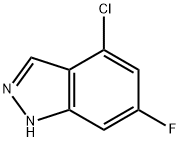 4-CHLORO-6-FLUOROINDAZOLE Struktur