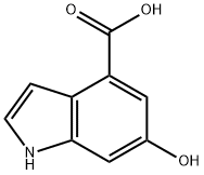 1H-Indole-4-carboxylic acid, 6-hydroxy- Struktur