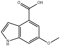 1H-Indole-4-carboxylic acid, 6-Methoxy- Struktur