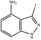 1H-Indazol-4-amine, 3-iodo- Struktur