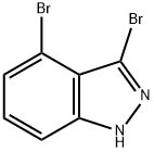 3,4-DIBROMO (1H)INDAZOLE Struktur