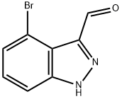 1H-Indazole-3-carboxaldehyde, 4-broMo- Struktur