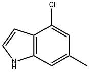 1H-Indole, 4-chloro-6-Methyl- Struktur