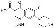 N-desmethylamifloxacin Struktur