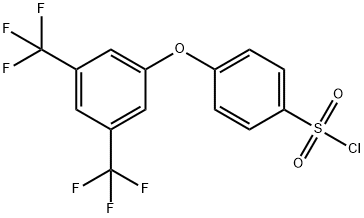 4-[3,5-bis(trifluoroMethyl)phenoxy]benzenesulfonyl chloride Struktur