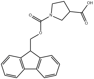 FMOC-1-PYRROLIDINE-3-CARBOXYLIC ACID Struktur