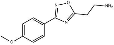 2-[3-(4-METHOXY-PHENYL)-[1,2,4]OXADIAZOL-5-YL]-ETHYLAMINE Struktur