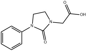 2-(2-oxo-3-phenyliMidazolidin-1-yl)acetic acid Struktur