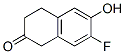 2(1H)-Naphthalenone,  7-fluoro-3,4-dihydro-6-hydroxy- Struktur