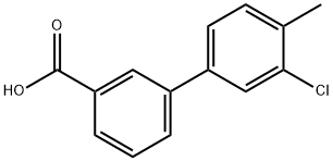 3-(3-Chloro-4-methylphenyl)benzoic acid Struktur