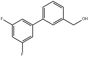 3-(3,5-Difluorophenyl)benzyl alcohol Struktur