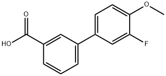 3-(3-Fluoro-4-methoxyphenyl)benzoic acid Struktur