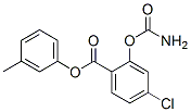 (3-methylphenyl) 2-carbamoyloxy-4-chloro-benzoate Struktur