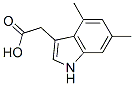 2-(4,6-dimethyl-1H-indol-3-yl)acetic acid Struktur